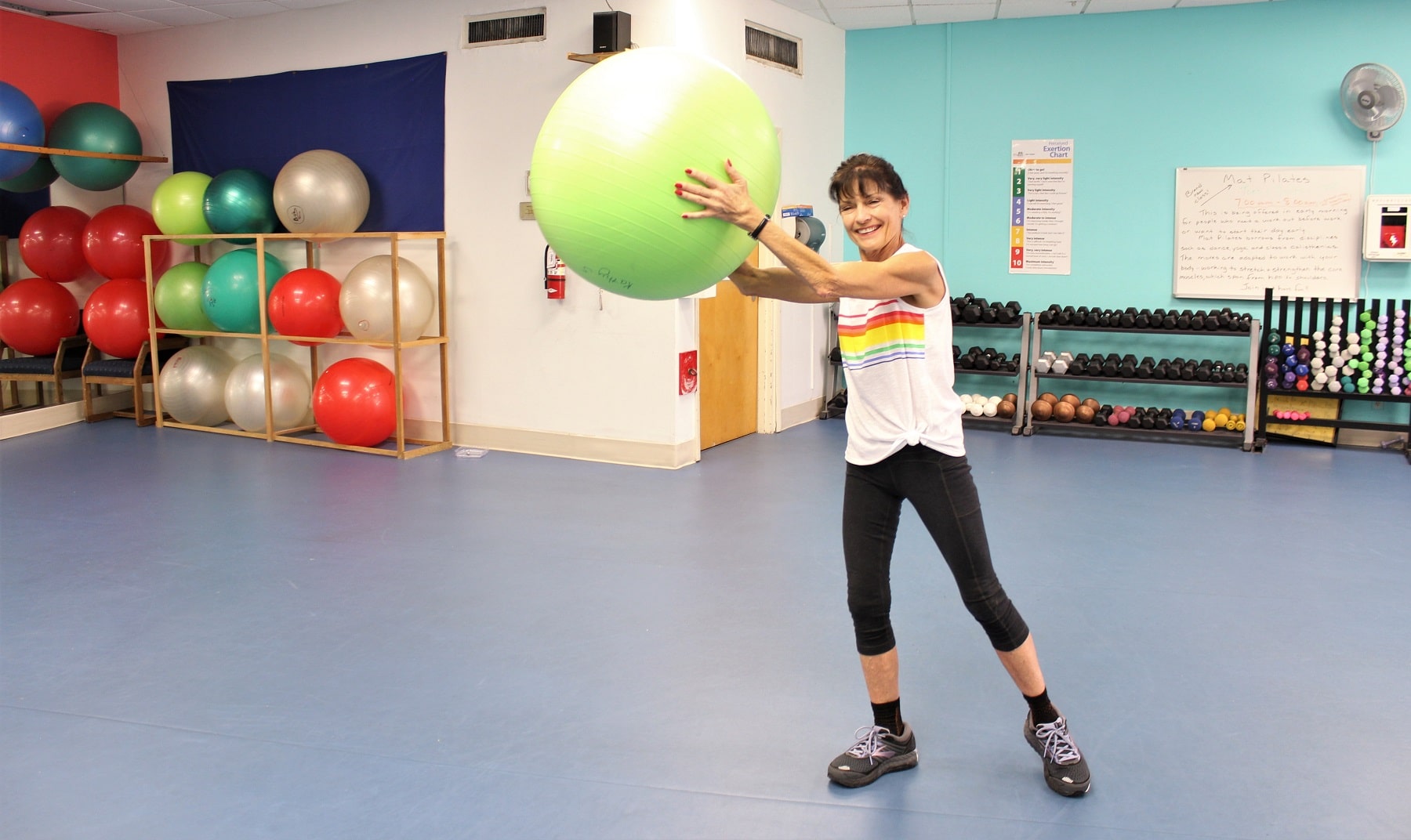 Stability Ball Exercises For Seniors Fitness With Cindy