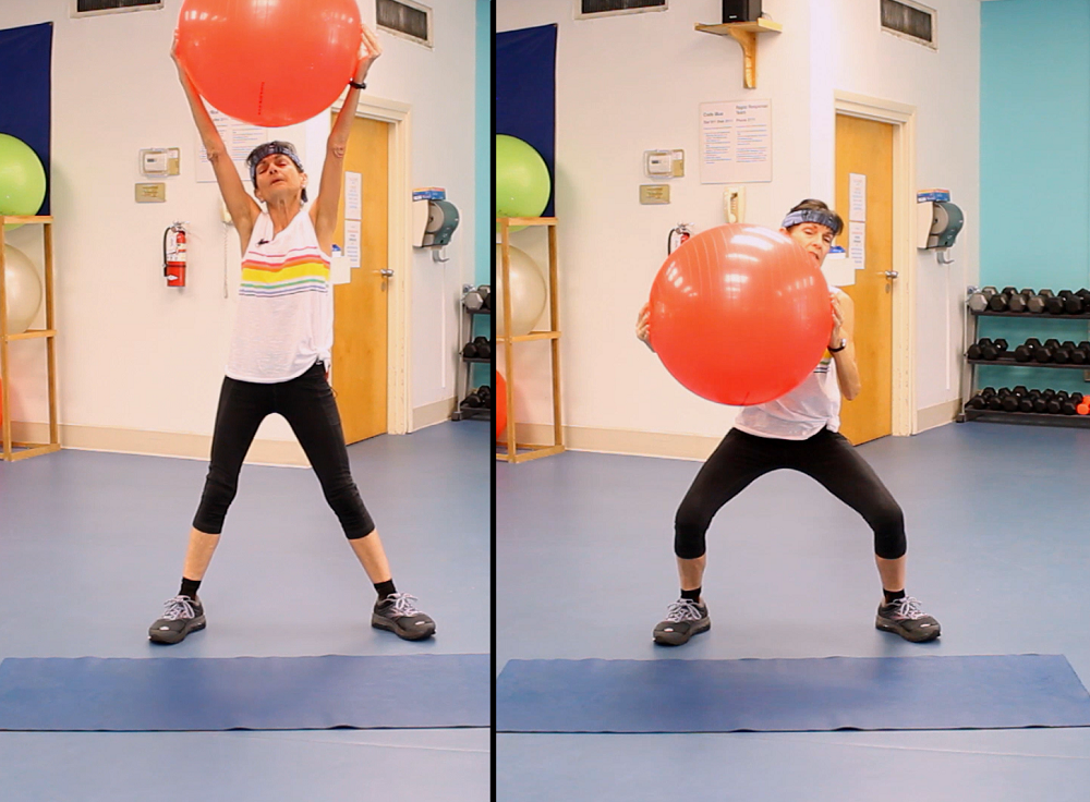 Stability Ball Exercises For Seniors - Fitness With Cindy