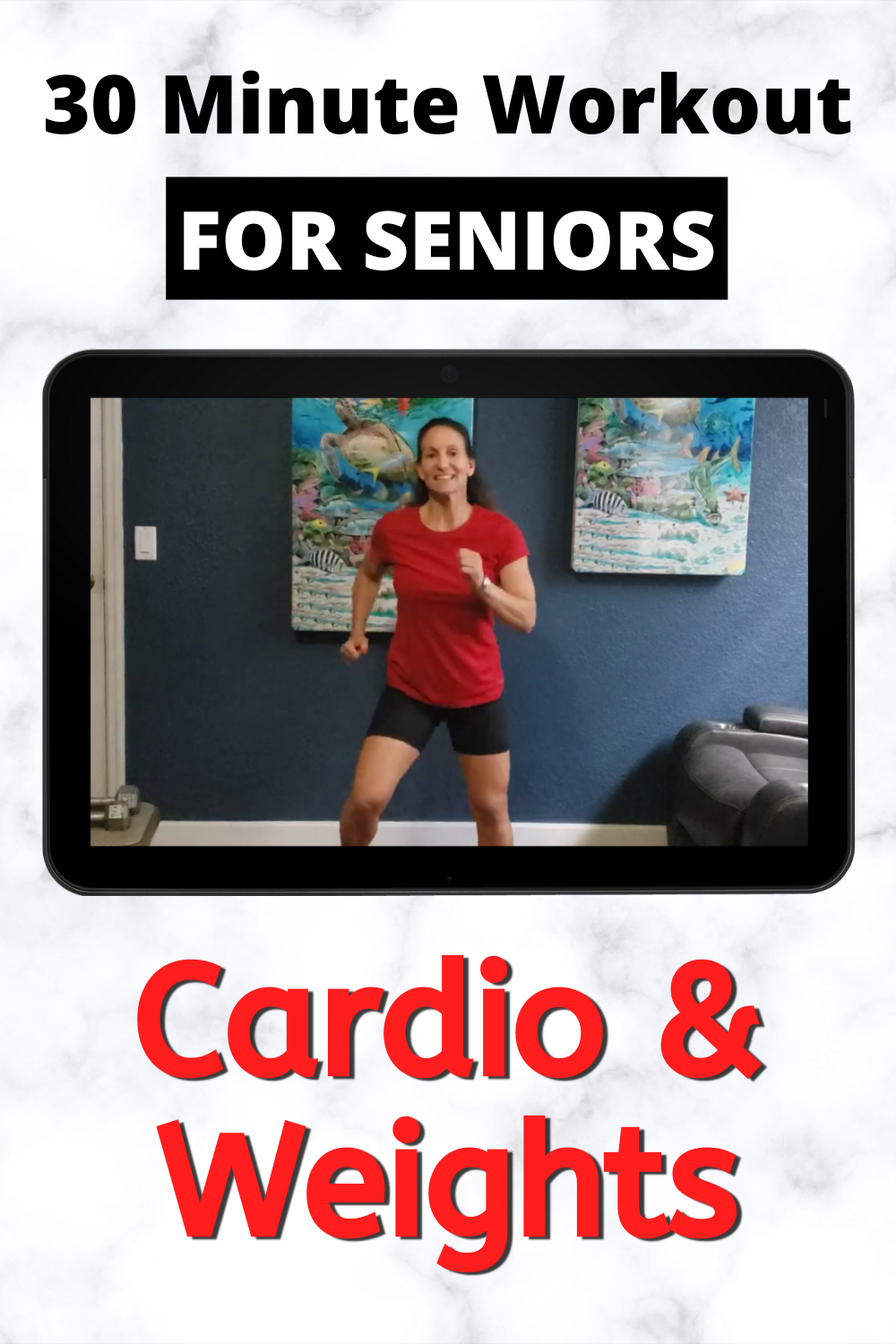 30 Minute Cardio & Weights Workout Video For Seniors