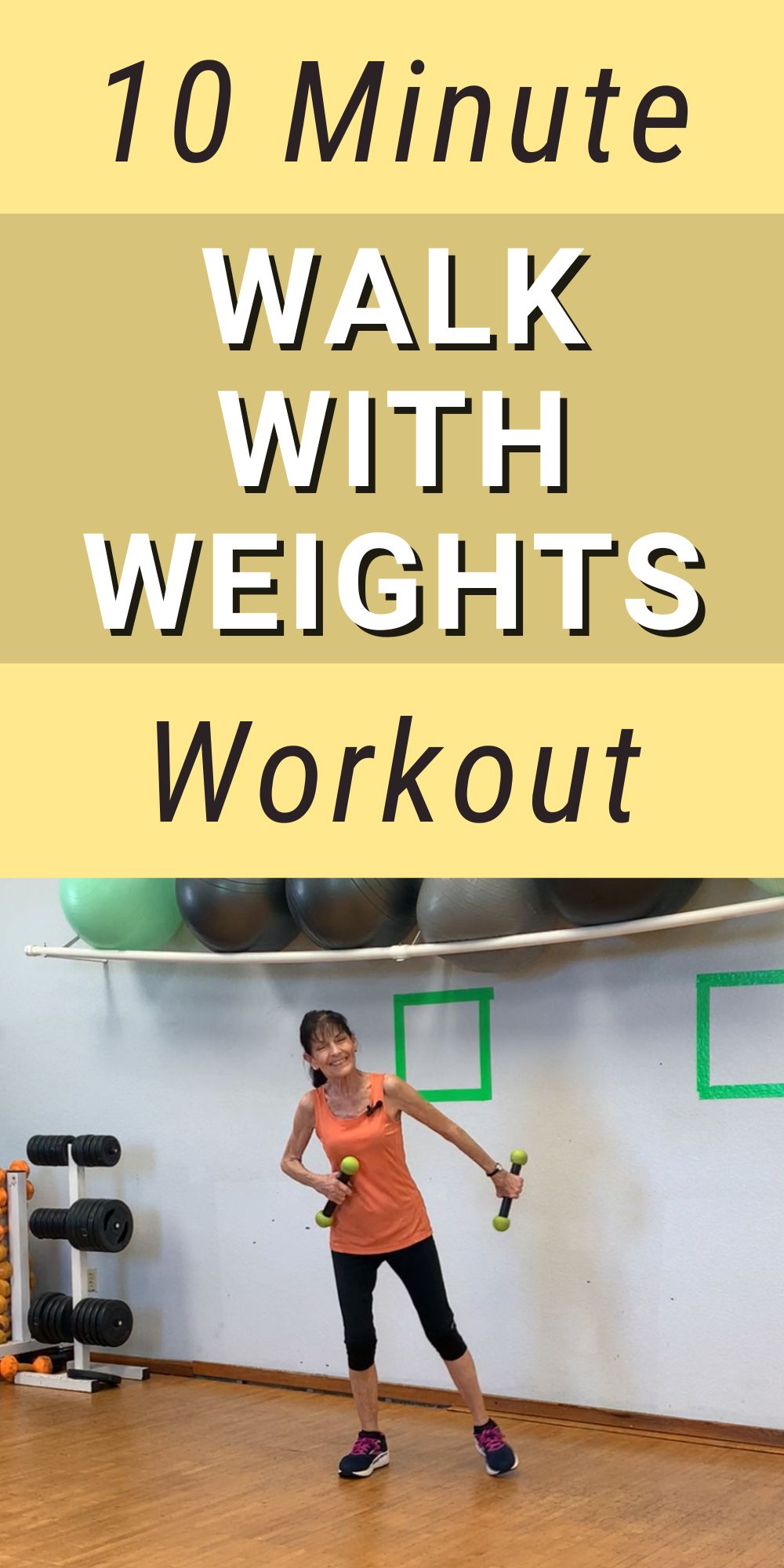 walking with weightws workout
