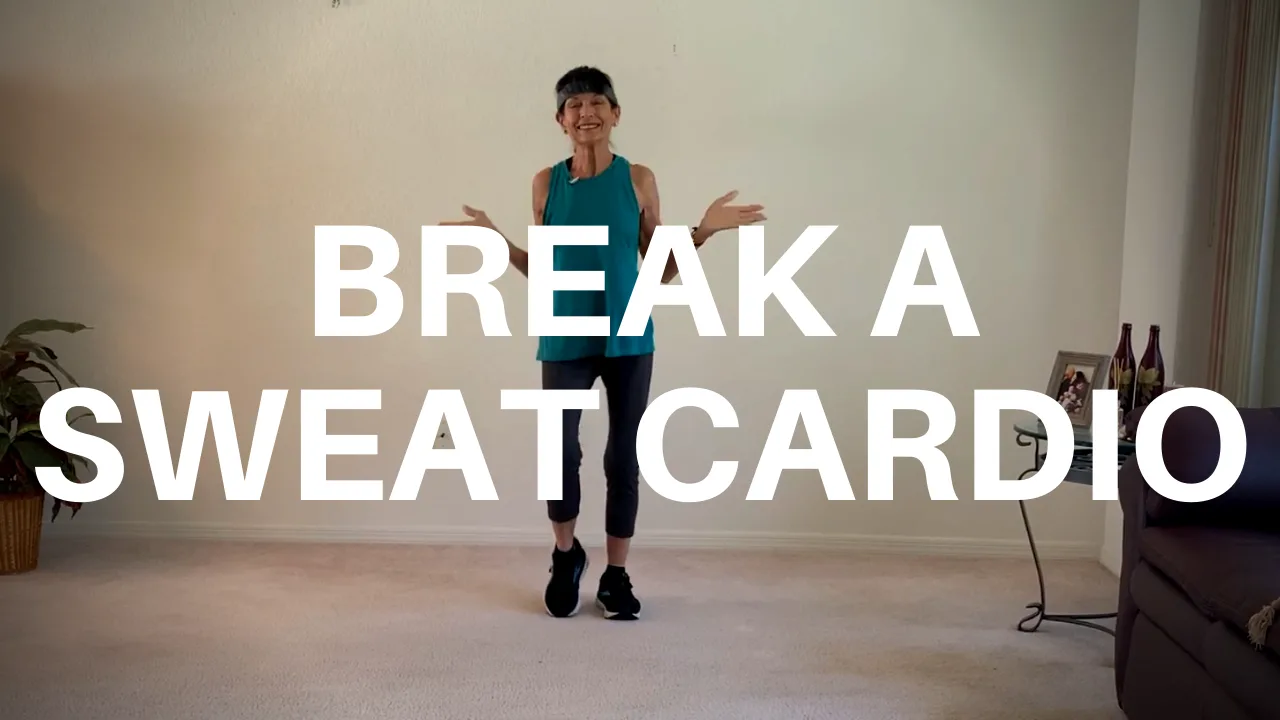 sweaty cardio workout for older adults