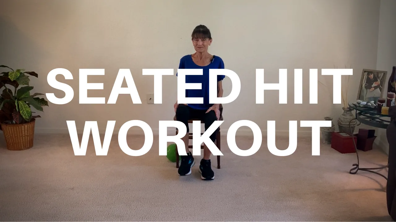 seated HIIT workout for seniors