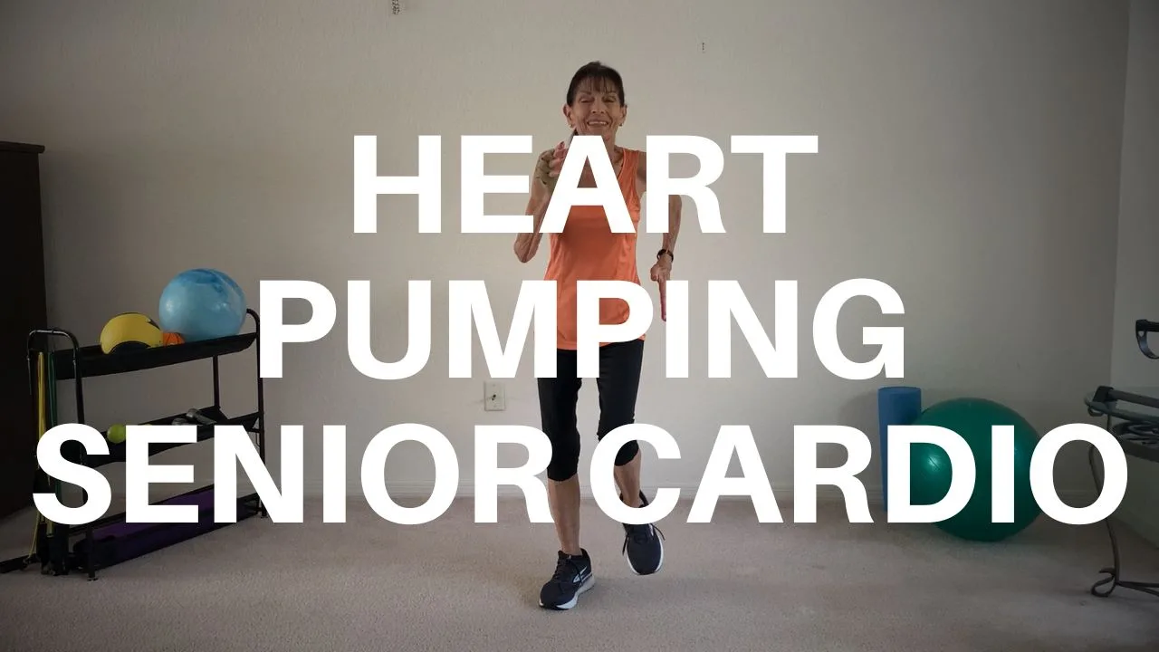 Heart pumping senior cardio workout