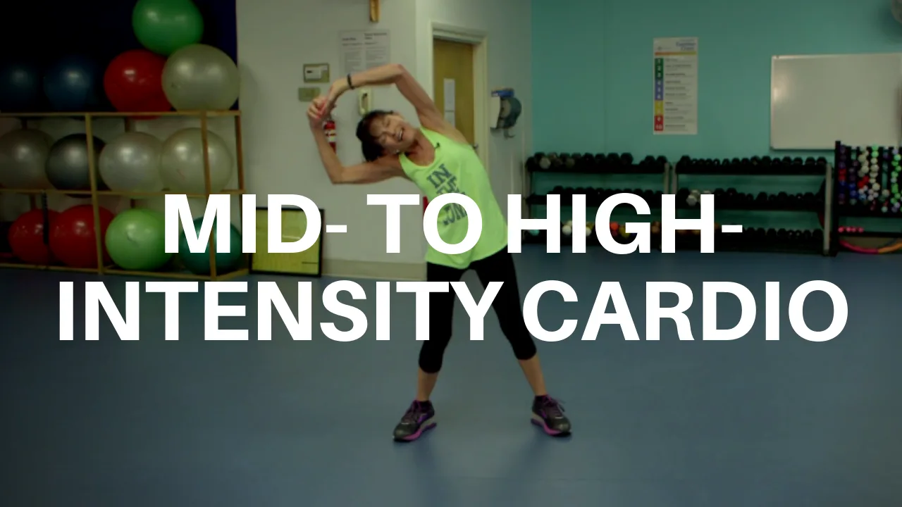 vigorous cardio workout over 60
