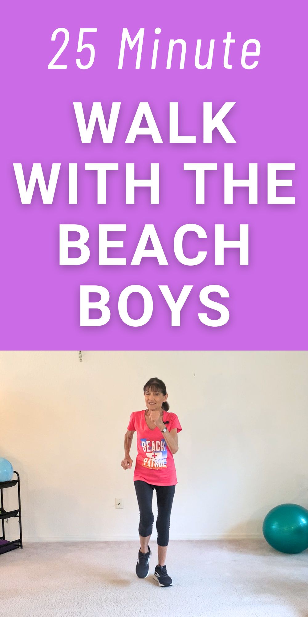 walking workout to beach boys musuc